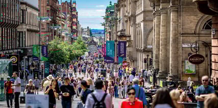 People walking in the street
