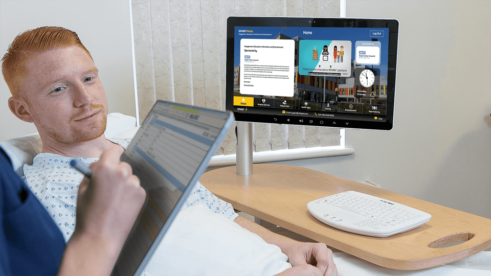 Introducing SPARK® Media Bedside Units, the Hospedia Upgrade